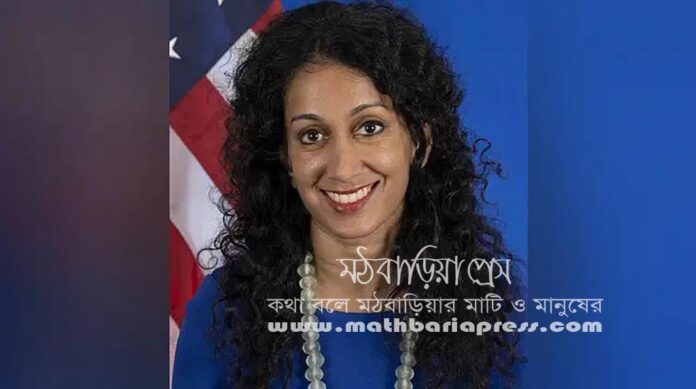 যুক্তরাষ্ট্রের মধ্য ও দক্ষিণ এশিয়াবিষয়ক উপসহকারী পররাষ্ট্রমন্ত্রী আফরিন আক্তার।ছবি: সংগৃহীত